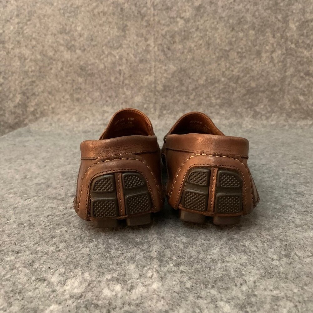 Clarks Men’s Brown Leather Driving Slip On Loafers - Picture 15 of 16